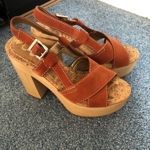 Sam Edelman wooden block heels
